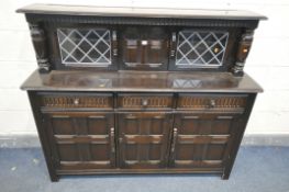 A GECOPHONE WALNUT TWO DOOR HI-FI CABINET, with a hinged top, width 78cm x depth 52cm x height