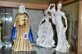 FOUR LIMITED EDITION COALPORT FIGURINES FROM THE 'HISTORY OF COSTUME' SERIES, comprising House of