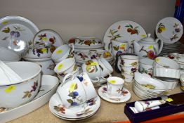 SEVENTY PIECES OF ROYAL WORCESTER 'EVESHAM' DINNERWARE, comprising five lidded oven dishes, seven