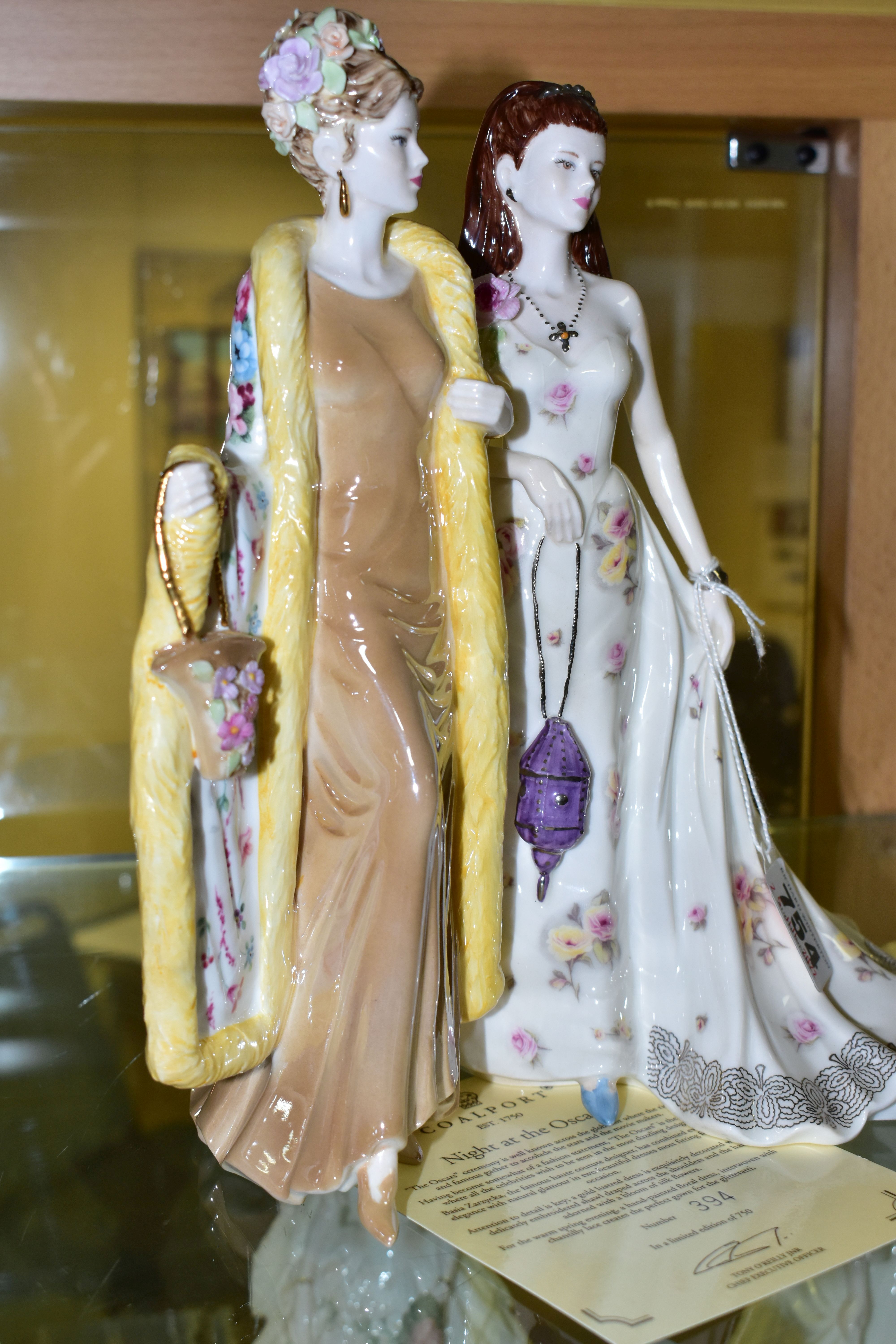 A BOXED COALPORT LIMITED EDITION FIGURE GROUP 'NIGHT AT THE OSCARS', no.394/750, with certificate (1 - Image 2 of 6