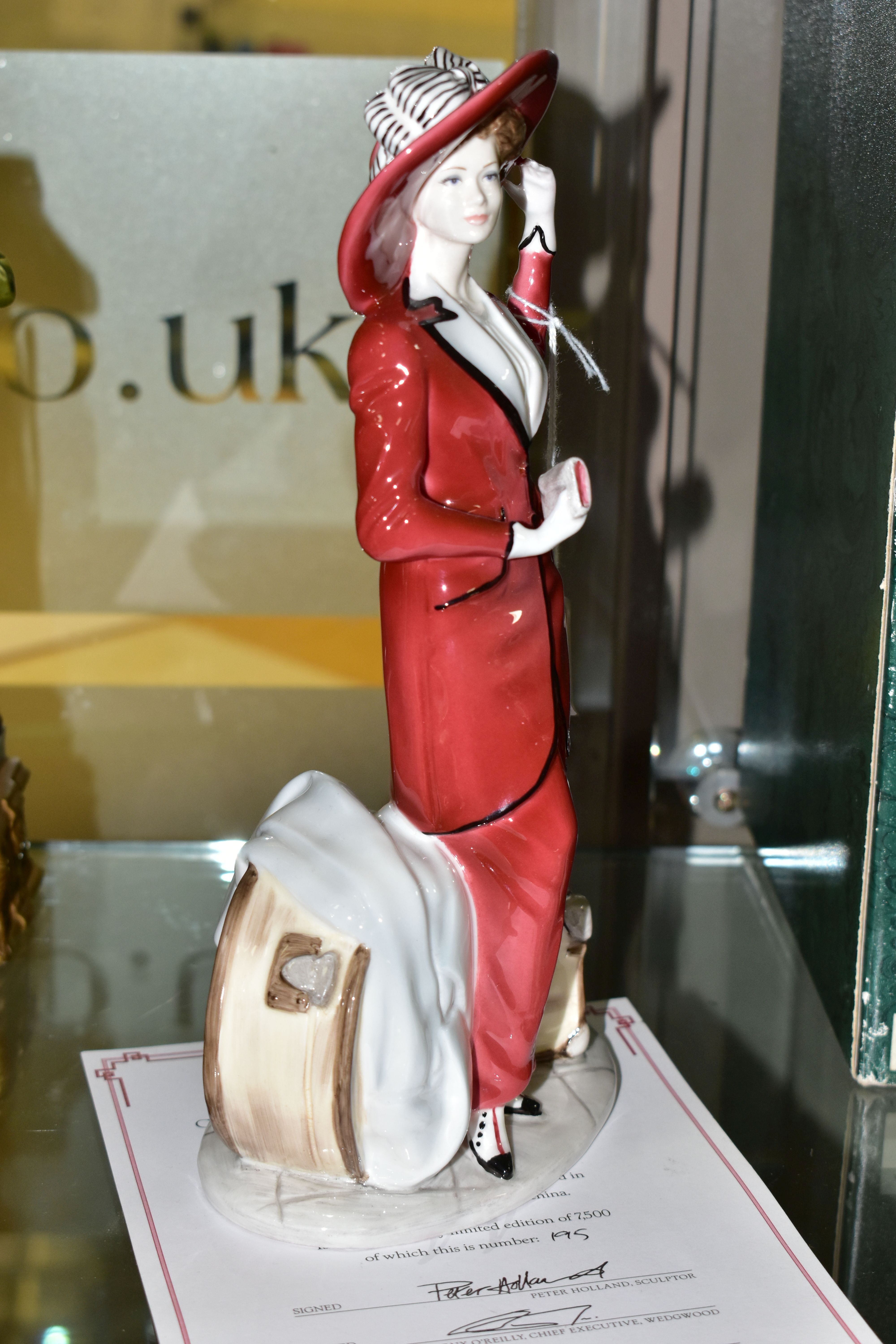 A COALPORT LIMITED EDITION FIGURINE 'ATLANTIC CROSSING', numbered 195/7,500, with certificate, - Image 2 of 4