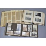 PHOTOGRAPH ALBUMS & SCRAPBOOK comprising one album (damaged) of approximately 90 early 20th
