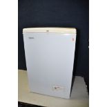 A EUROCOLD C4CFW CHEST FREEZER measuring width 55cm x depth 60cm x height 84cm (PAT pass and