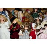 THREE BOXES OF COLLECTORS DOLLS, approximately forty dolls to include Knightsbridge and Leonardo