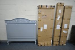 A BOXED SEART RUSTYK 6FT BEDSTEAD, in three boxes (unknown if complete due to been previously