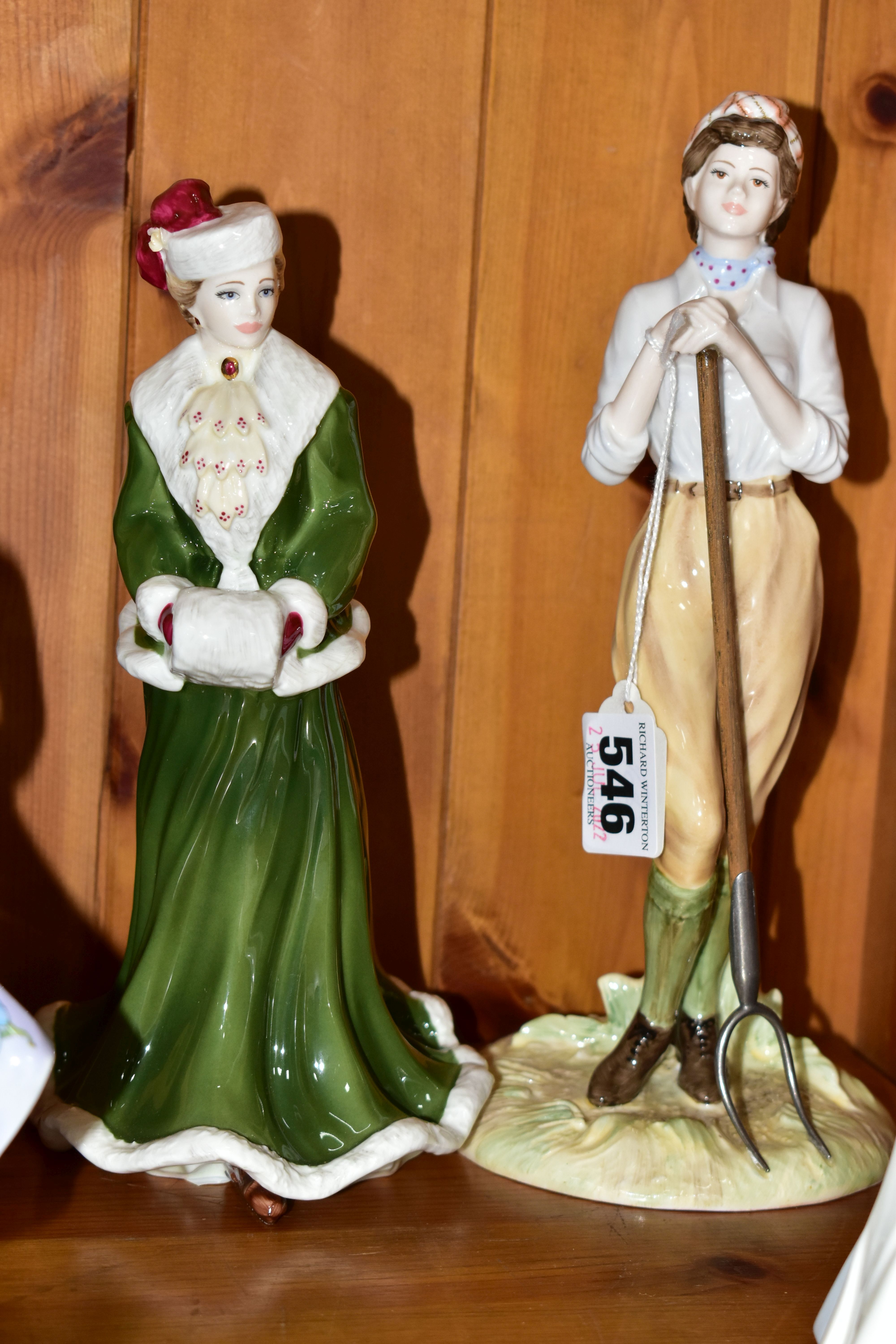 EIGHT COALPORT FIGURINES, comprising limited edition The Wedding Collection Bridesmaid 228/1500 ( - Image 4 of 5