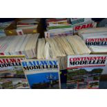 SEVEN BOXES OF RAILWAY AND TRAIN MAGAZINES, to include approx. three hundred and fifty magazines,