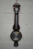 AN EDWARDIAN STYLE SEWILLS OF LIVERPOOL WHEEL BAROMETER, height 96cm