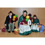 THREE ROYAL DOULTON FIGURES, comprising 'Old Balloon seller' HN1315, 'The Balloon Man' HN1954 and '