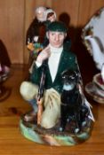 THREE ROYAL DOULTON AND COALPORT FIGURINES, comprising 'The Gamekeeper' HN2879, issued 1984 -