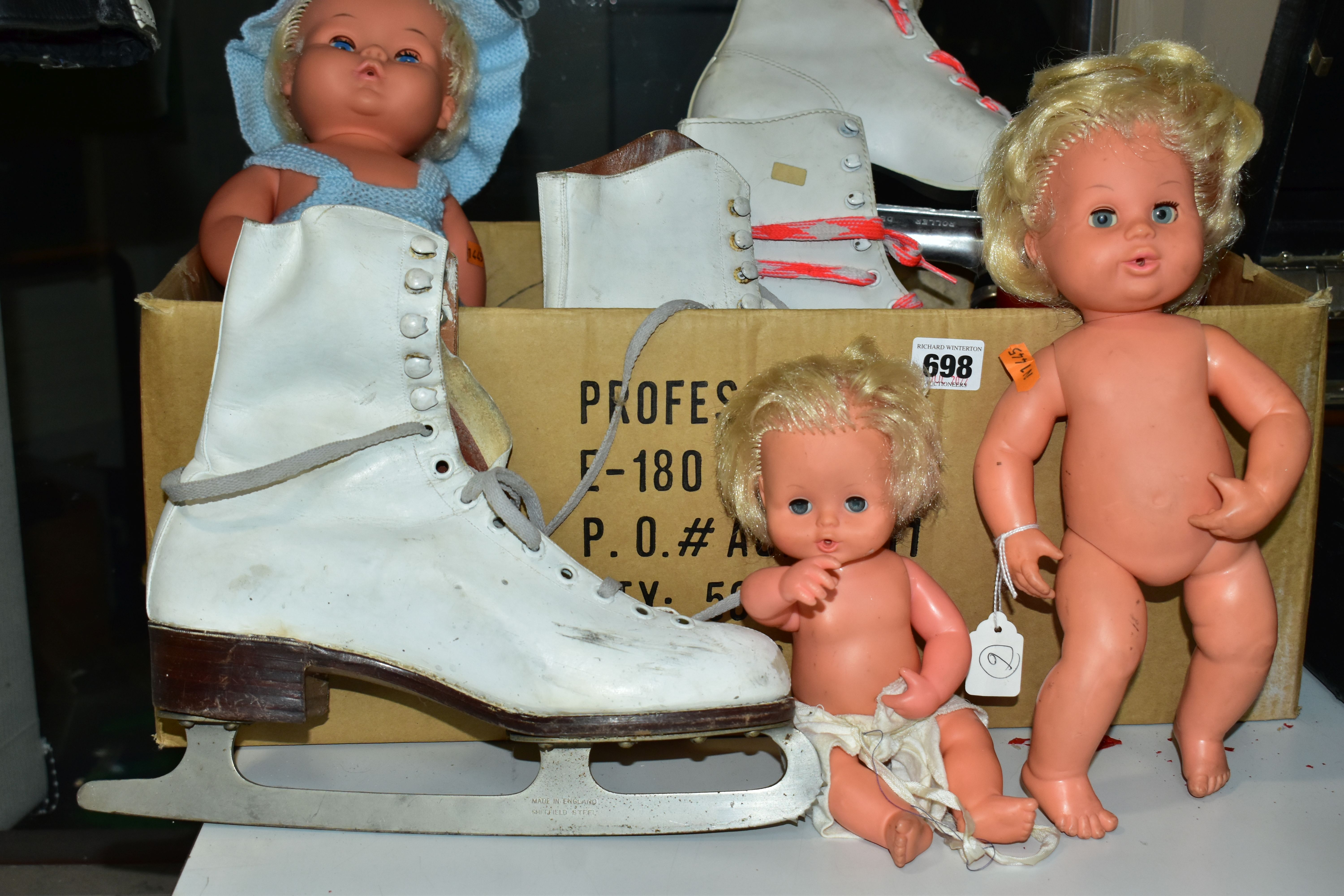 AN UNBOXED PALITOY TINY TOYS DOLL, with a smaller Palitoy vinyl baby doll and similar unmarked doll, - Image 2 of 3