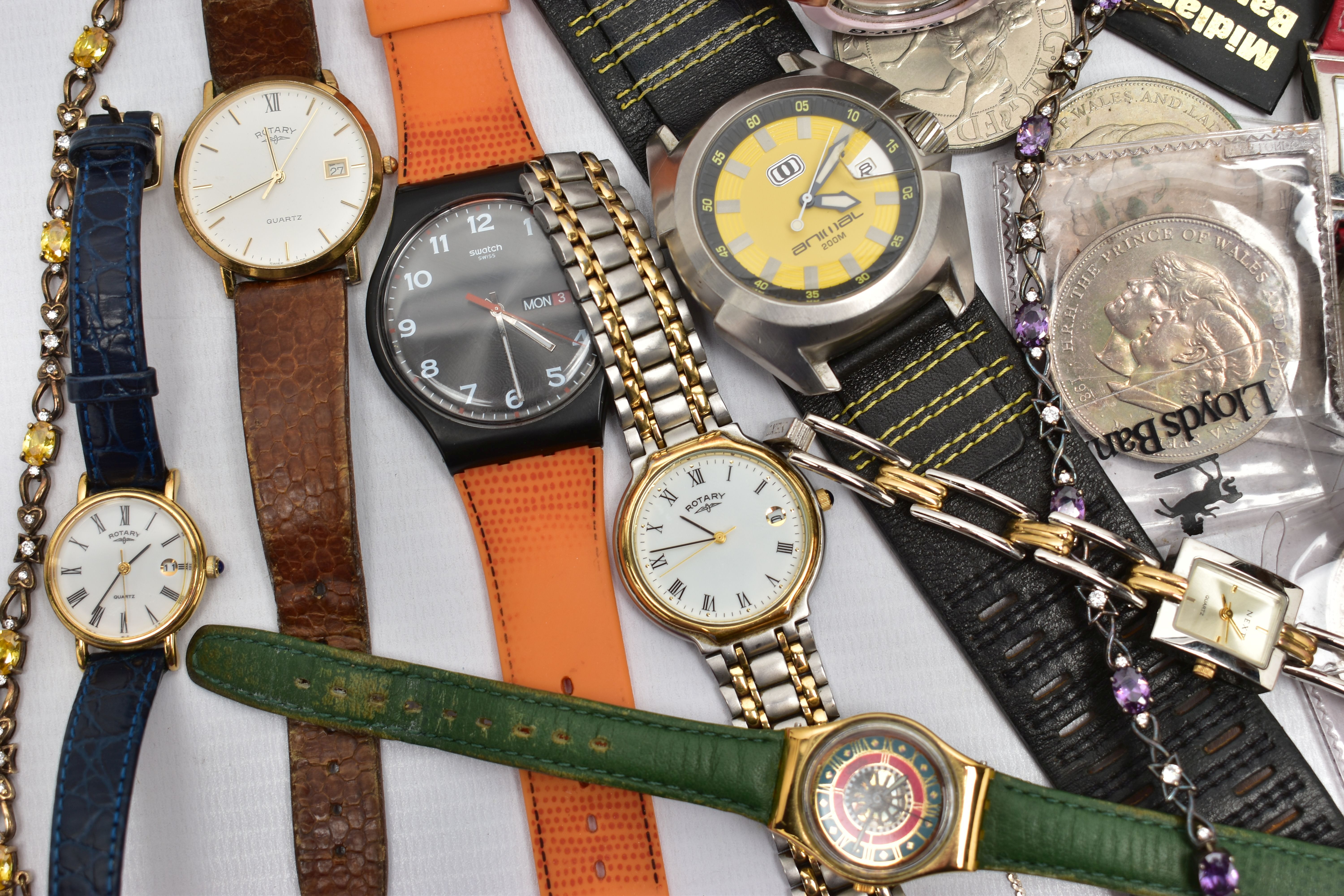 ASSORTED WRISTWATCHES AND JEWELLERY, to include ladies and gents wristwatches with names to - Image 3 of 3