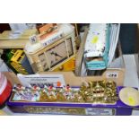 ONE BOX OF COLLECTABLE TOY CARS AND TABLEMATS, to include, over twenty table mats 'vintage cars' ,