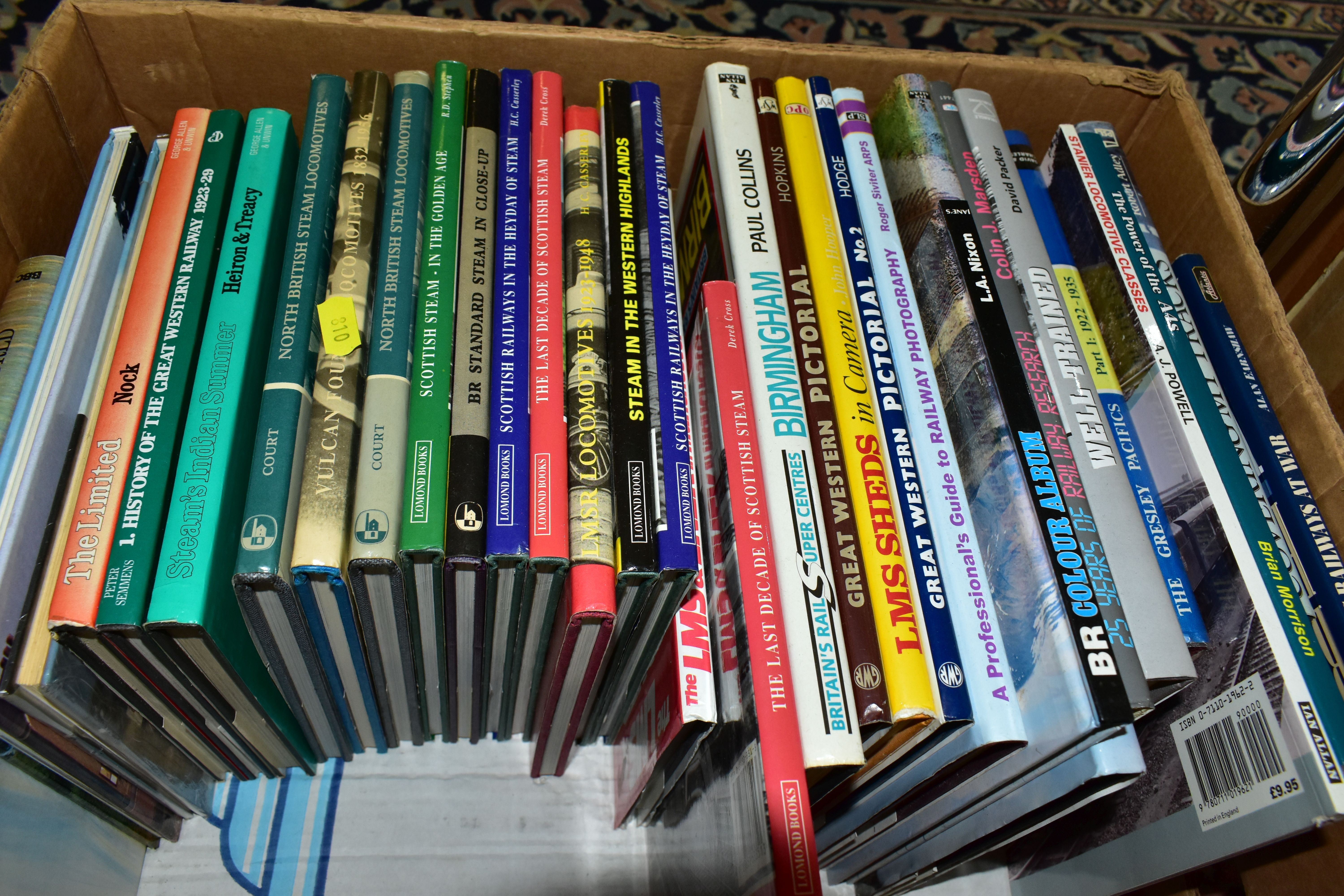 BOOKS, two boxes containing approximately seventy-five Railway related books and pocket guides (full - Image 3 of 3