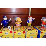 A SET OF FOUR BOXED ROYAL WORCESTER NODDY CHARACTERS, comprising 'Noddy', 'Big-Ears', 'Mr Plod'