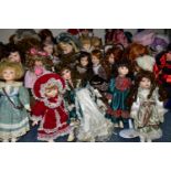 THREE BOXES OF COLLECTORS DOLLS approximately thirty, to include Leonardo Collection etc, s.d (3