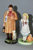 TWO ROYAL DOULTON FIGURINES, comprising 'Pollyanna' HN2965, issued 1982 - 1985, green printed