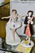 TWO LIMITED EDITION COALPORT FIGURES, comprising Dame Margot Fonteyn as Cinderella, 832/4950 with