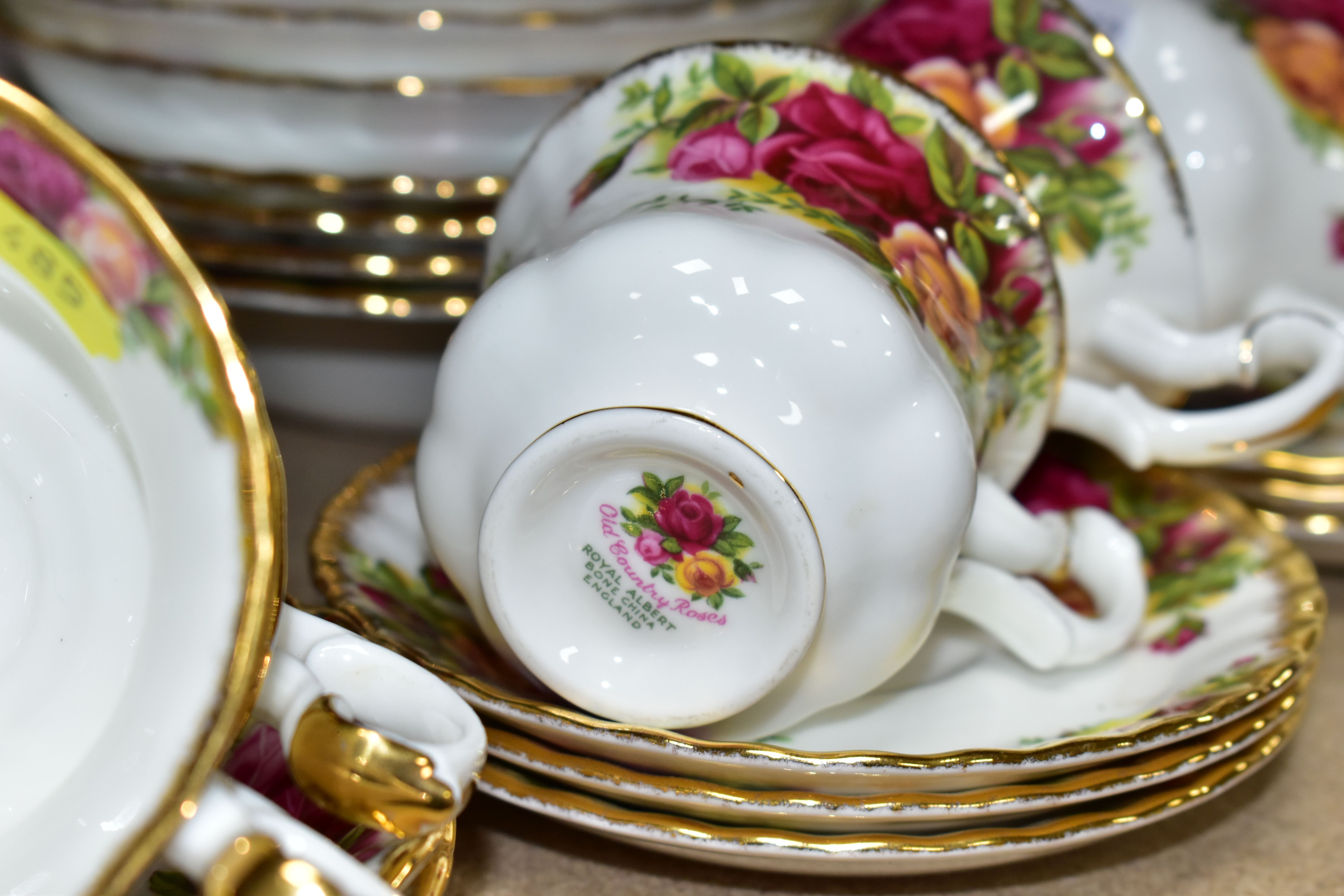 ROYAL ALBERT 'OLD COUNTRY ROSES' PATTERN PART DINNER SET/TEA SET, comprising six coffee cups - two - Image 3 of 4