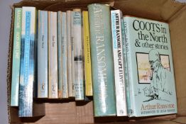 A BOX OF BOOKS BY AND ABOUT ARTHUR RANSOME, eleven titles to include a first edition (1988) of Coots