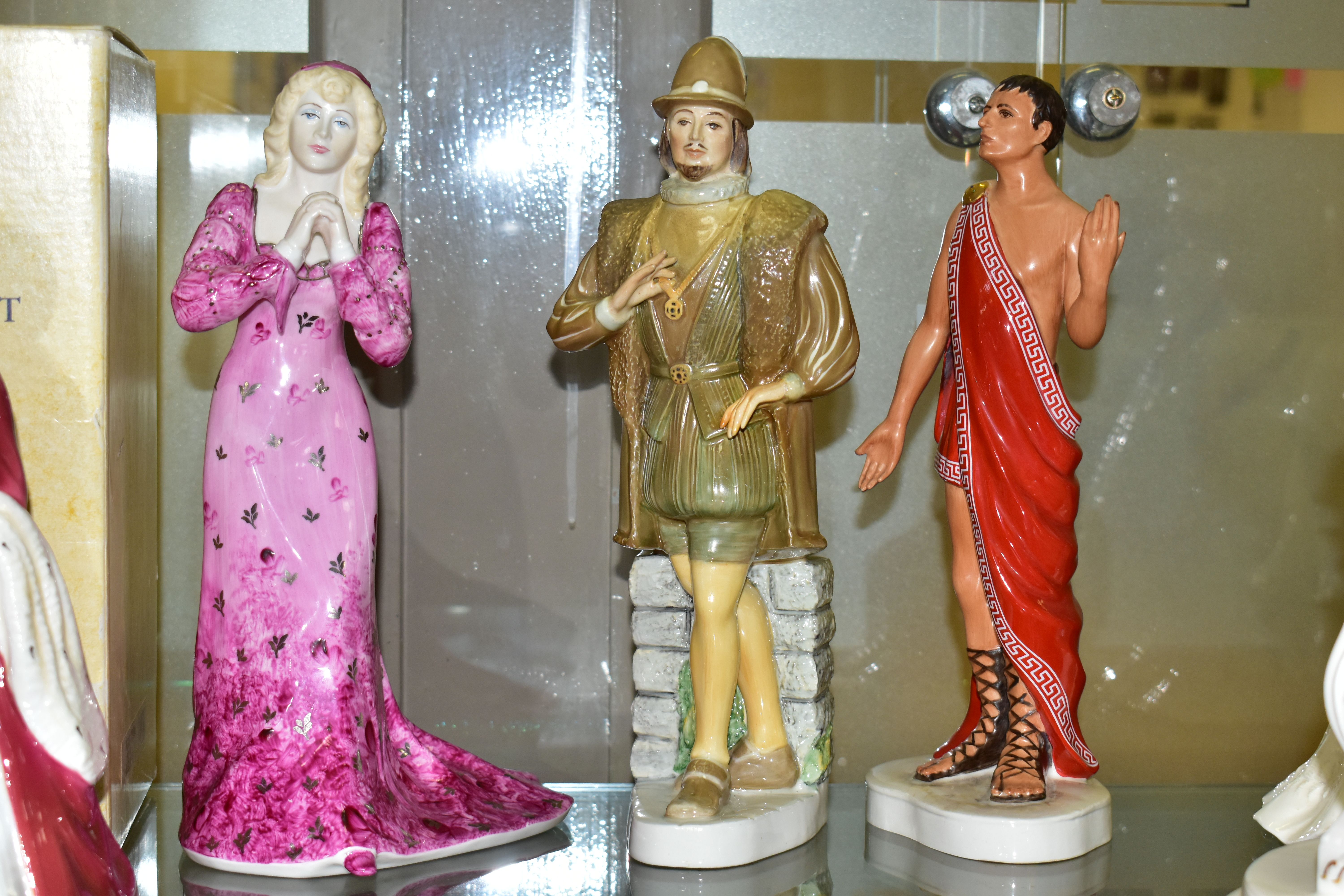 SIX COALPORT LIMITED EDITION 'CHARACTERS FROM SHAKESPEARE' FIGURES AND ANOTHER SIMILAR, six in an - Image 5 of 5