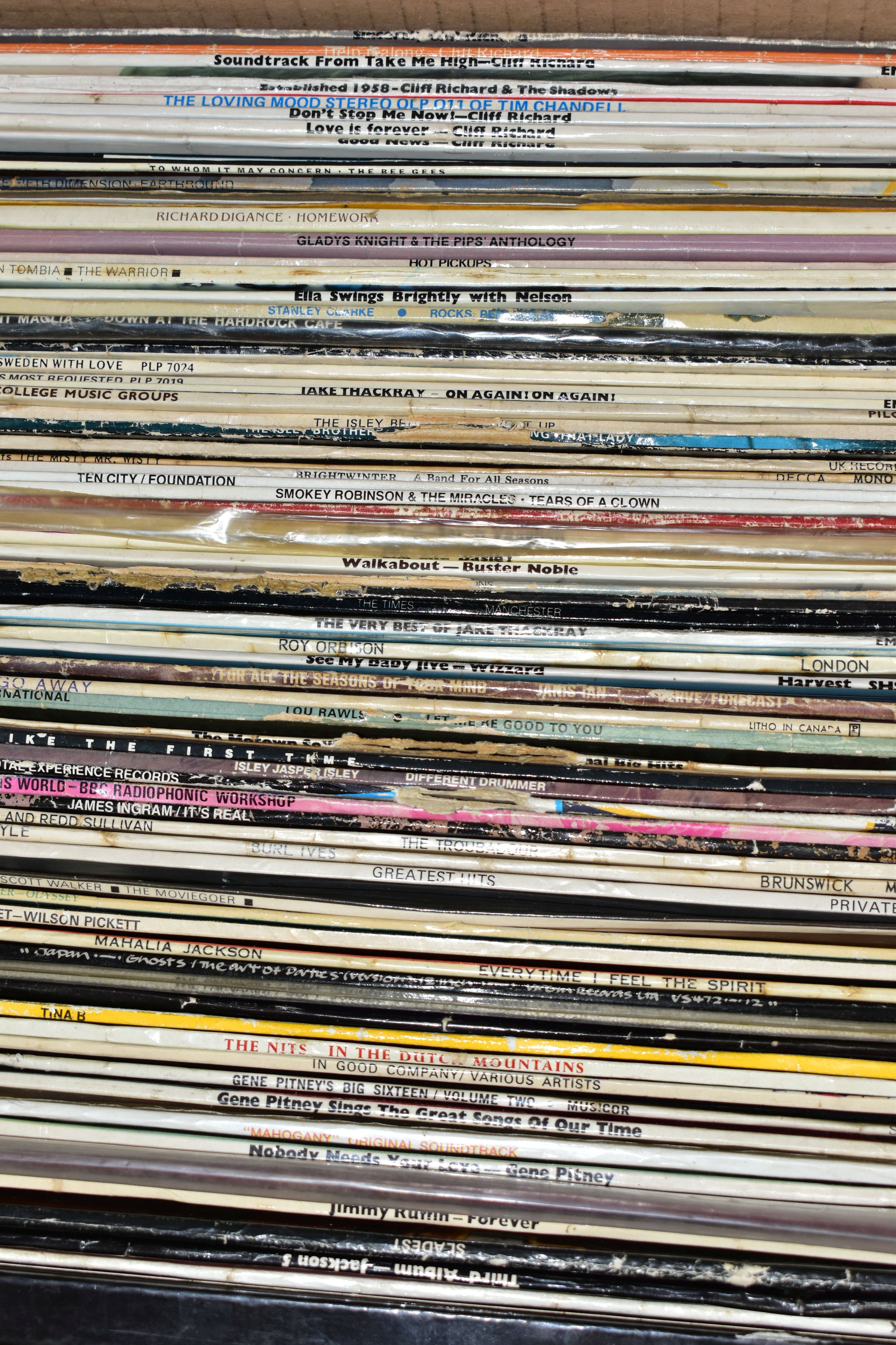A TRAY CONTAINING APPROX ONE HUNDRED LPs AND 12in SINGLES including BAD by Michael Jackson, - Image 2 of 2