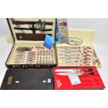 A CASE OF 'BACHMAYER S.L.G' KNIVES, an eleven piece set of 'Bachmayer S.L.G' kitchen knives, each