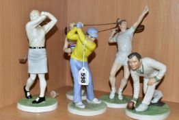 FIVE COALPORT SPORTING FIGURES, comprising 'The Olympic Runner' limited edition produced for the