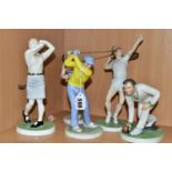 FIVE COALPORT SPORTING FIGURES, comprising 'The Olympic Runner' limited edition produced for the