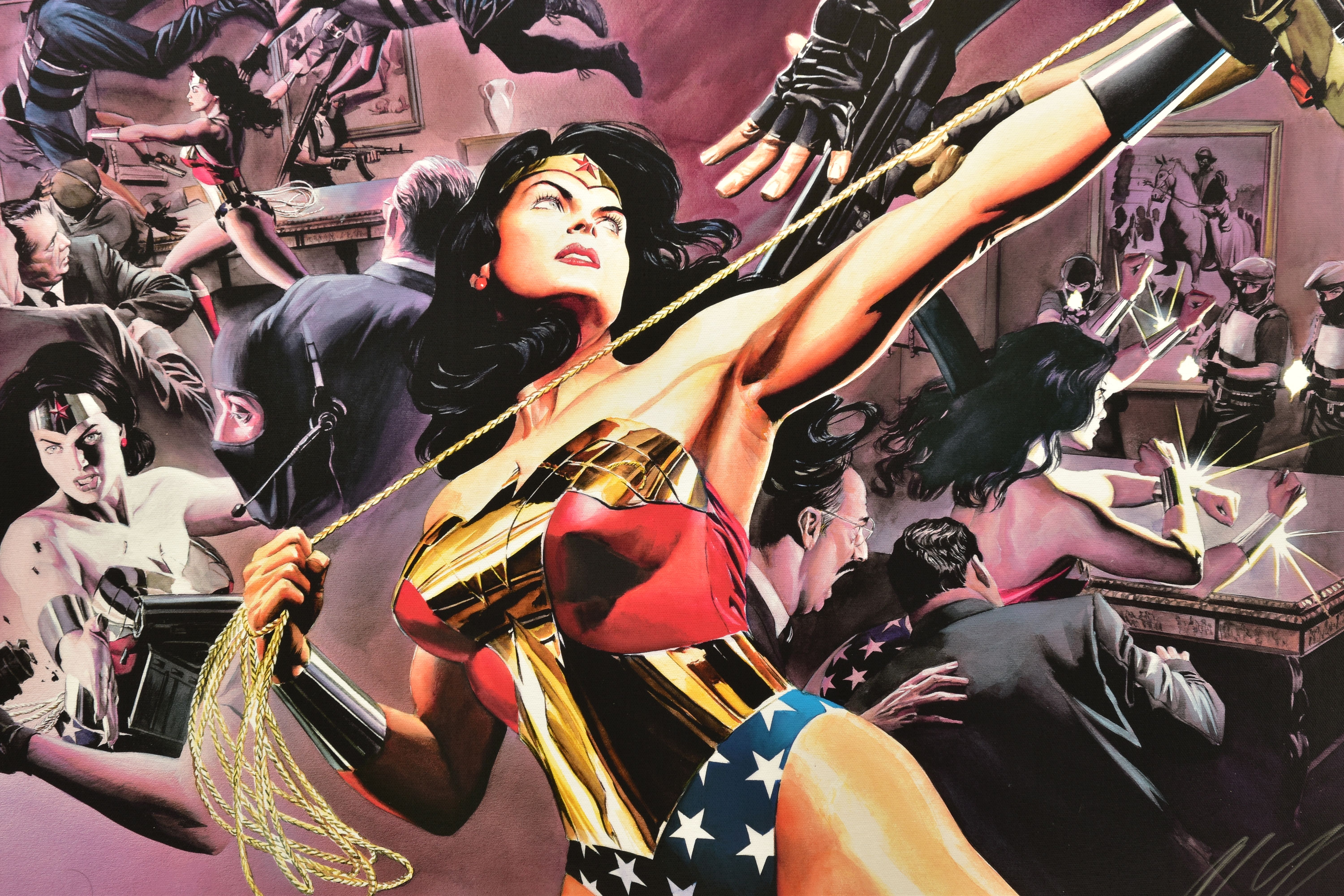ALEX ROSS FOR DC COMICS, (AMERICAN CONTEMPORARY) 'WONDER WOMAN: DEFENDER OF TRUTH', a signed limited - Image 2 of 10