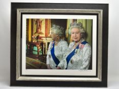 JOHN SWANNELL (BRITISH 1946) 'HM QUEEN ELIZABETH II 2012', a limited edition photographic print 4/