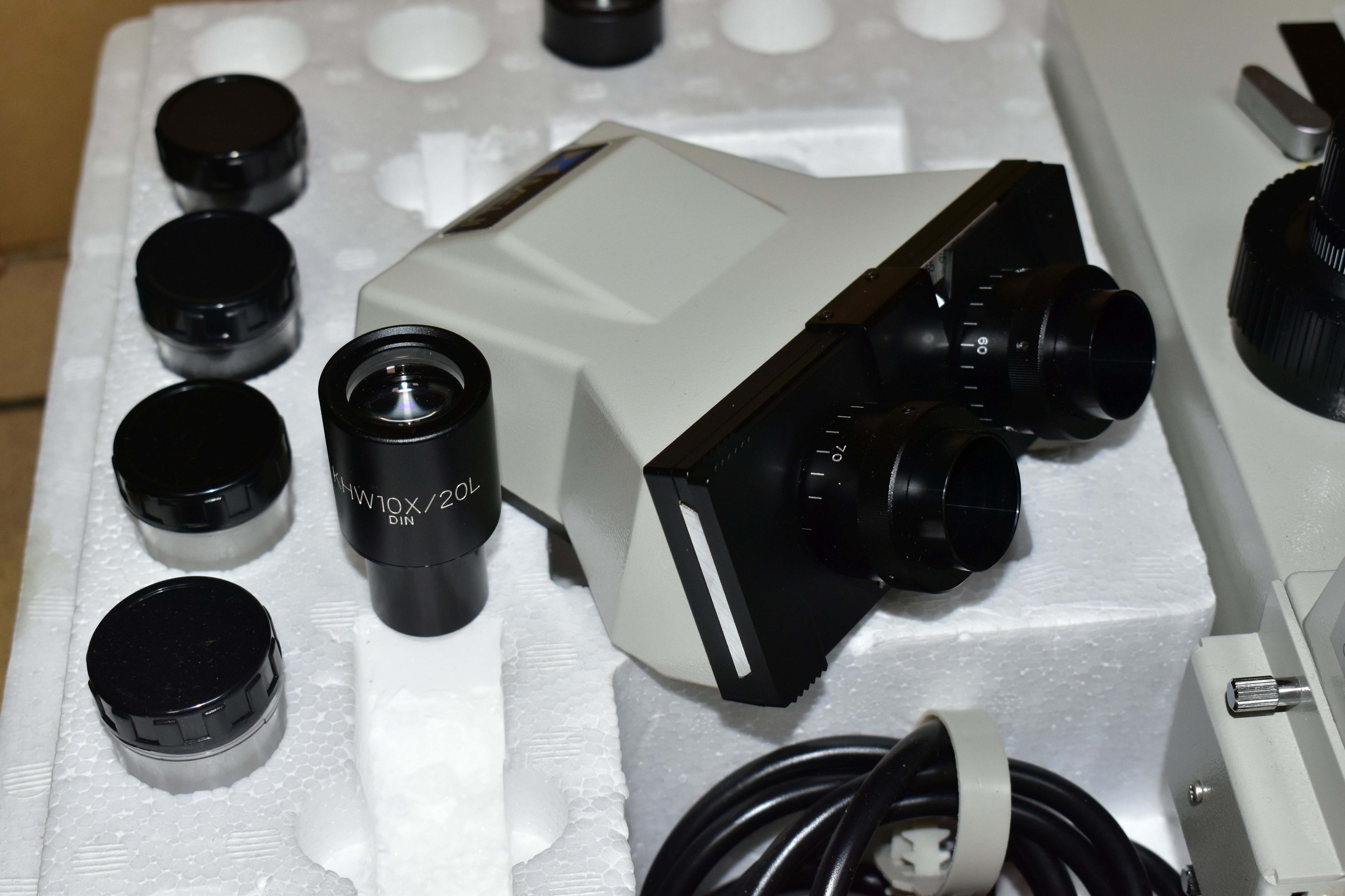 MICROSCOPE, a Meiji ML200 Biological Microscope with a box of Laboratory accessories and two boxes - Image 9 of 9