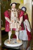 A COALPORT LIMITED EDITION FIGURE OF HENRY VIII AND A BOXED COALPORT FIGURE OF ANNE BOLEYN, produced
