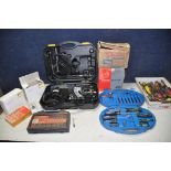 A PERFORMANCE POWER PRO CLM700RTC ROTARY CUTTER in original case with accessories along with a