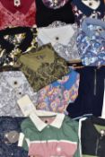 A BOX OF PRETTY GREEN CLOTHING, fourteen shirts, t-shirts, and polo shirts, including two slim fit