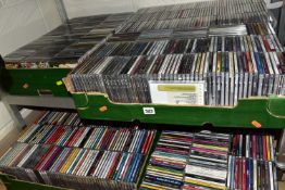 SIX BOXES OF CDS, approximately eight hundred to nine hundred CDs, various genres, artists to