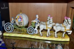 A ROYAL DOULTON WALT DISNEY SHOWCASE CINDERELLA LIMITED EDITION TABLEAU 'OFF TO THE BALL' CN8, no.