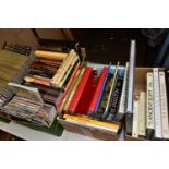 BOOKS & MAGAZINES, four boxes containing approximately 85 titles, mainly in hardback format,