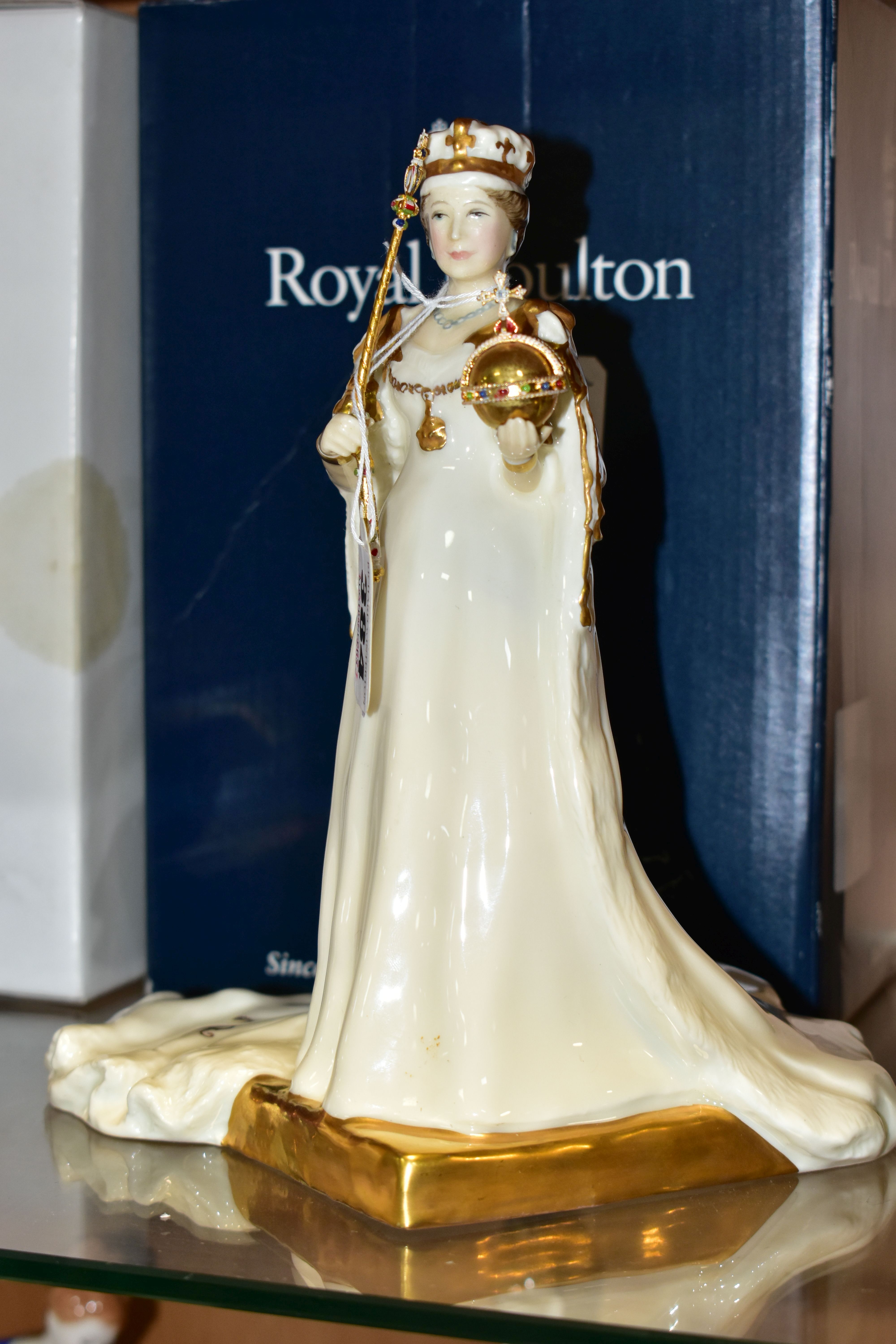TWO ROYAL DOULTON LIMITED EDITION MODELS OF HM QUEEN ELIZABETH II, comprising HN4372, no.508/1500, - Image 2 of 4