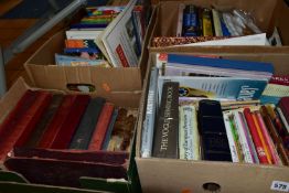 BOOKS, four boxes containing approximately eighty miscellaneous titles, subjects include antiques