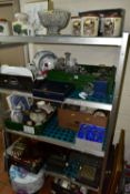 EIGHT BOXES OF CERAMICS, ART POTTERY, GLASSWARE AND SUNDRY ITEMS, to be sold in aid of a local