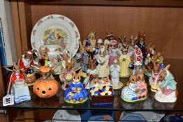 TWENTY SEVEN ROYAL DOULTON BUNNYKINS FIGURES AND THREE PIECES OF ROYAL DOULTON BUNNYKINS GIFT