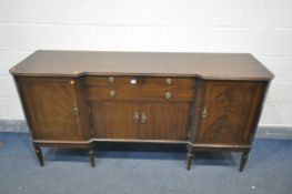 A MAHOAGANY SIDEBOARD, width 175cm x depth 49cm x height 88cm