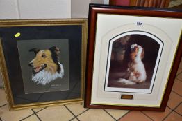 A JOSEPH SULKOWSKI SIGNED LIMITED EDITION PRINT 'DON'T FORGET ME', depicting a Spaniel dog looking