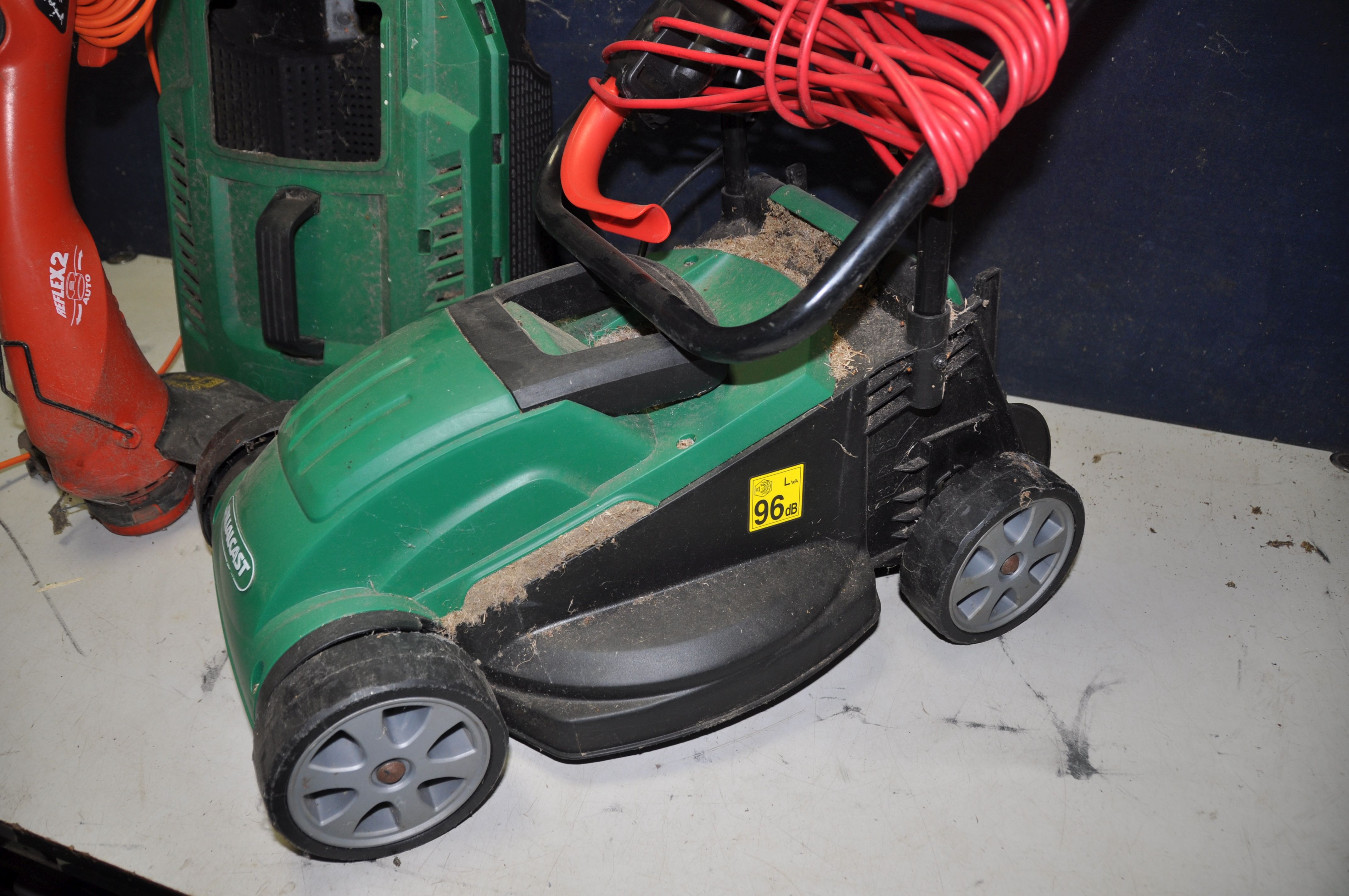 A QUALCAST M2E1232M LAWN MOWER with grass box and a Black and Decker GL315 reflex 2 strimmer (both - Image 2 of 3