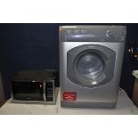 A HOTPOINT TVM570 7kg TUMBLE DRYER and a Kenwood K25MSS11 microwave (both PAT pass and working)