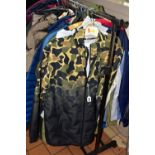 A QUANTITY OF COATS AND JACKETS, approximately twenty five items, brands to include Lyle & Scott,