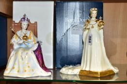 TWO ROYAL DOULTON LIMITED EDITION MODELS OF HM QUEEN ELIZABETH II, comprising HN4372, no.508/1500,