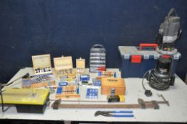 A COLLECTION OF TOOLS AND ACCESSORIES, to include a Stanley 268 router, a ELU router model No