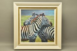 TONY FORREST (BRITISH 1961) 'NEAREST AND DEAREST', a signed limited edition print of zebras 5/195,
